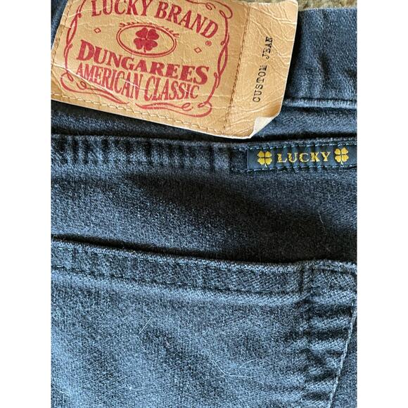 Lucky Brand Dungarees Charcoal Velvet Custom Jeans size 29 - Picture 5 of 6